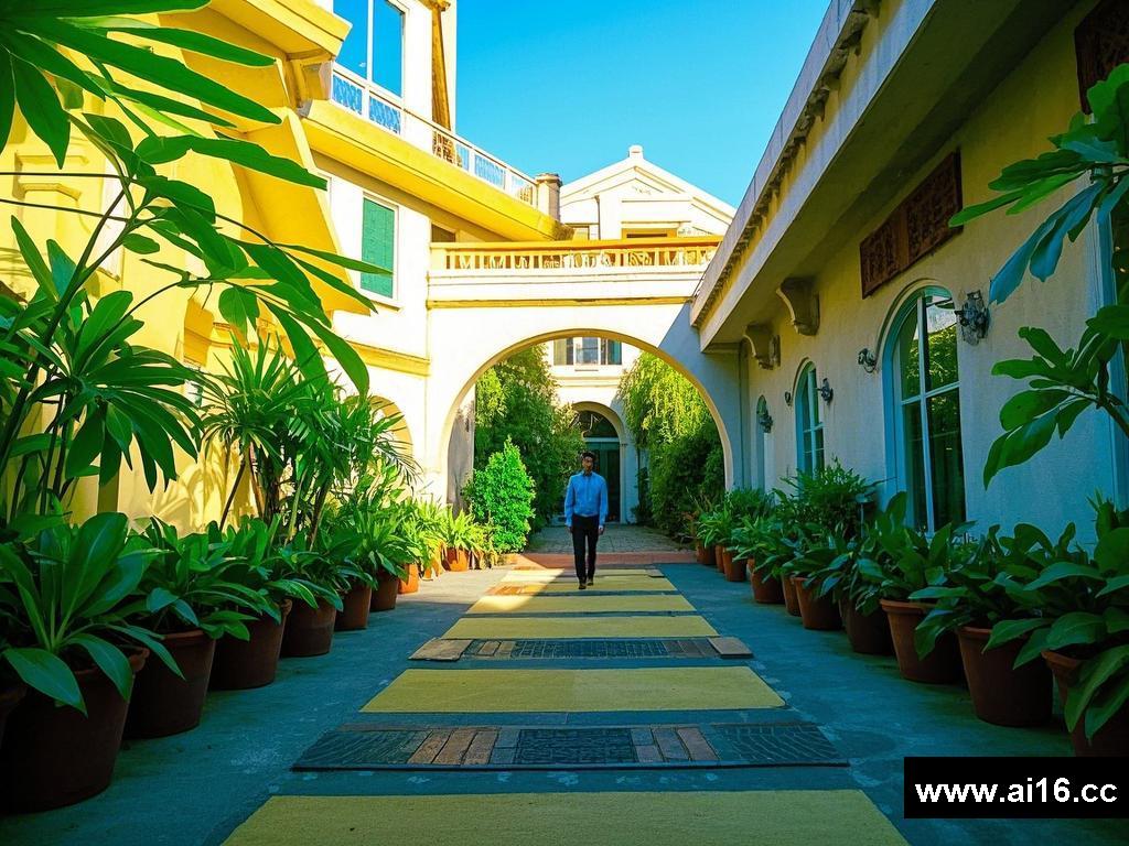 The 57th? Half - Sunny Day in the Courtyard