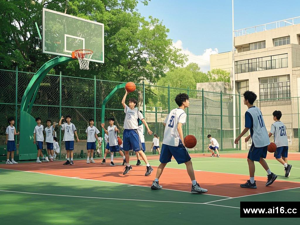 篮球场上的热血与别样邂逅